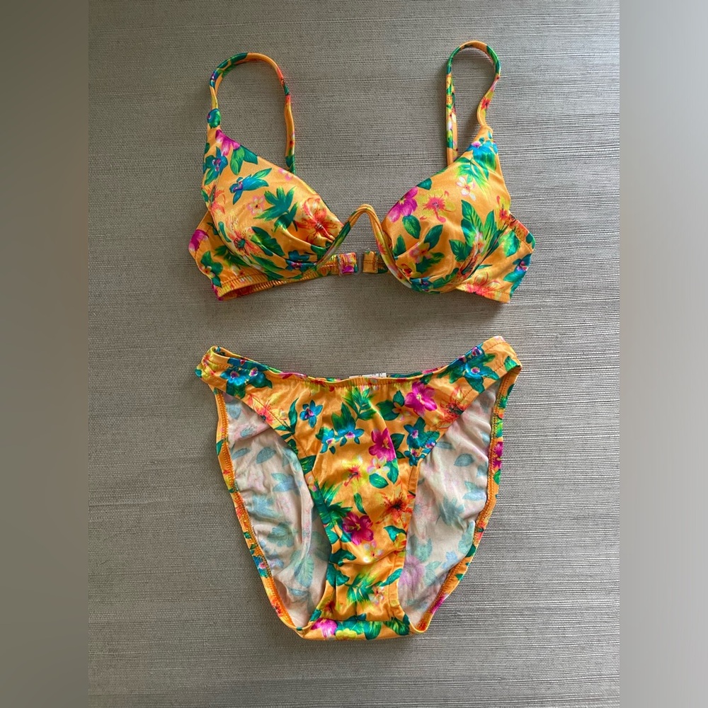 Pacific Connections Multicolor Floral Bikini Bottom